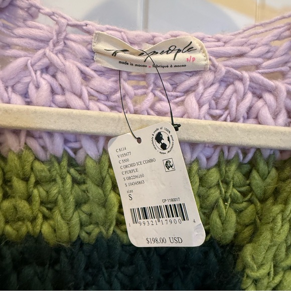 Free People Myles Stripe Cardi Chunky Knit - Picture 7 of 7